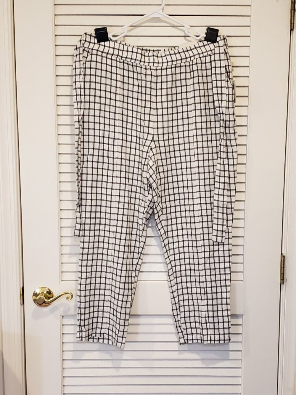 Women's Jules & Leopold linen rayon blend cropped pants Size XL NWT